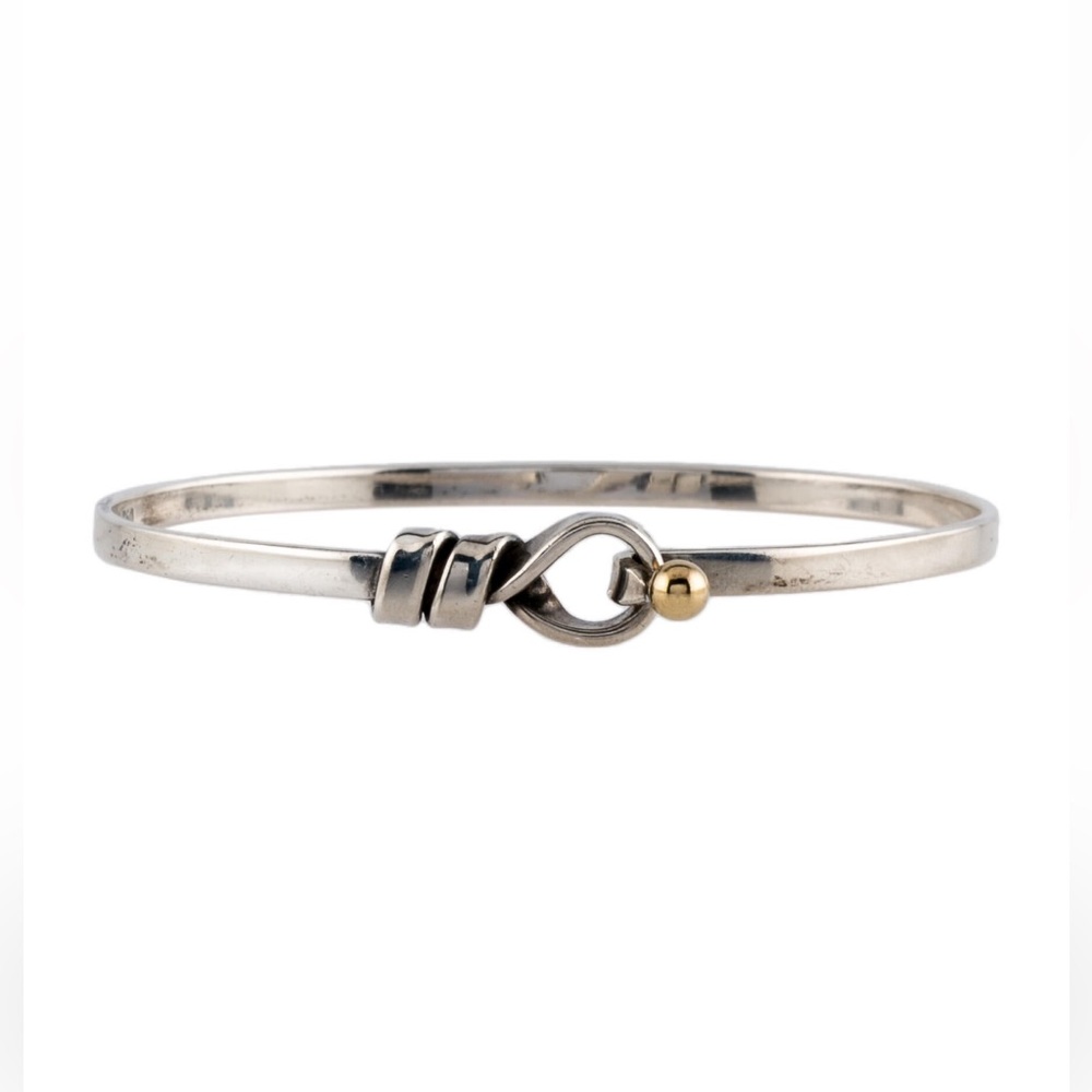 Vintage Tiffany & Co. Two-Tone Hook & Eye Bangle